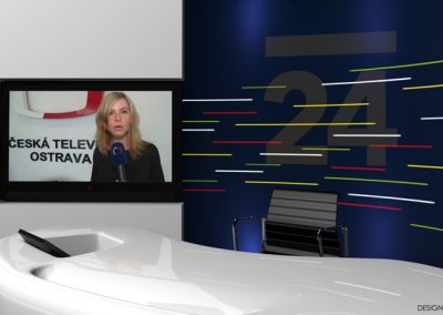 Návrh televizního studia pro ČT 24 v Ostravě